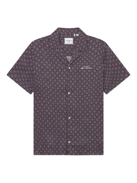  Les Deux Camicia Con Stampa Geometrica - Blu 