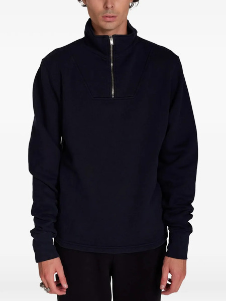  Les Tien Maglione Con Zip - Blu 