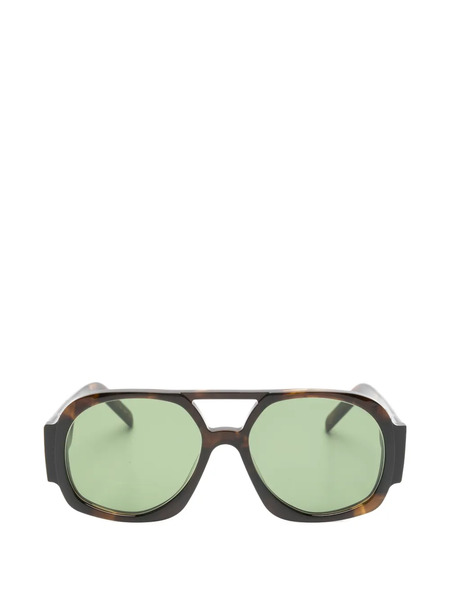  Lesca Occhiali Da Sole Oversize - Marrone 
