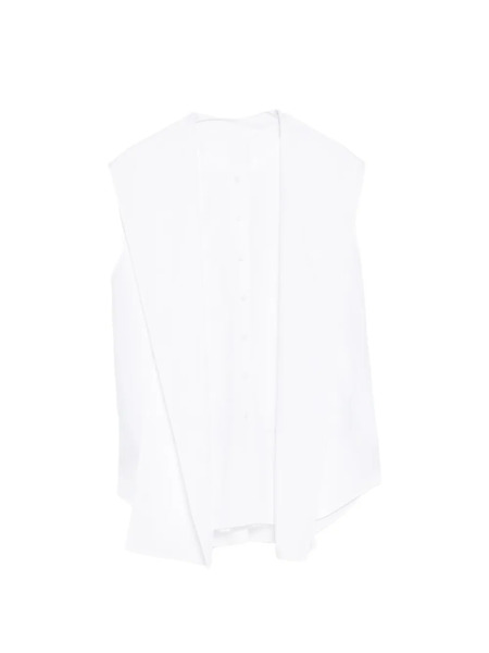  Less Camicia Smanicata - Bianco 