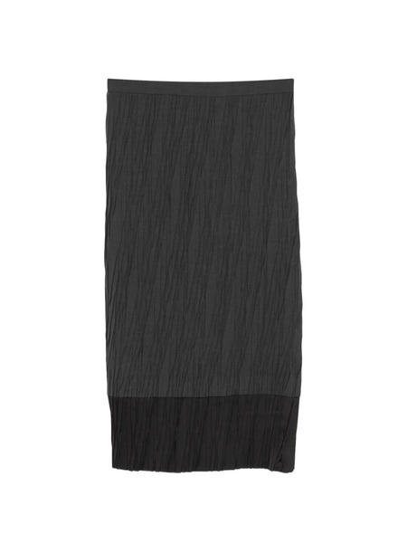 Less Gonna Midi Con Design Patchwork - Grigio 