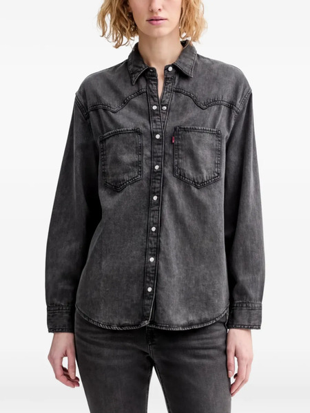  Levi's Camicia Teodora Con Taschino - Grigio 