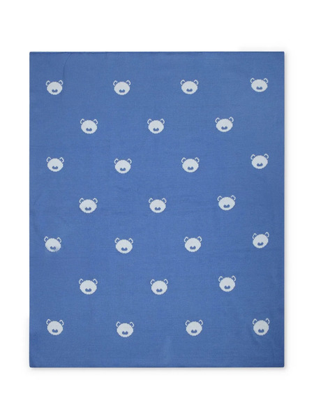 Little Bear Coperta In Cotone - Blu 