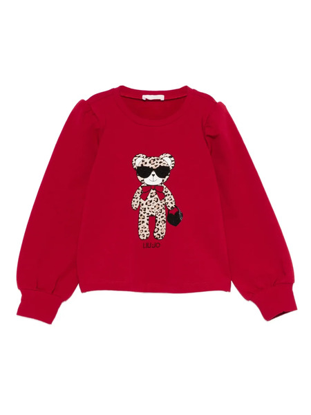  Liu Jo Felpa Leopardata - Rosso 