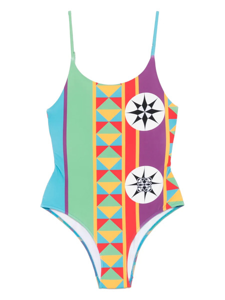  Loewe Costume Da Bagno Con Stampa Grafica - Verde 