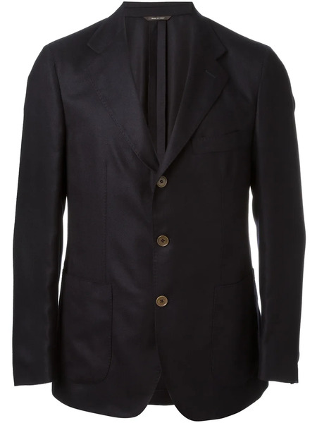  Loro Piana Three Button Blazer - Blu 