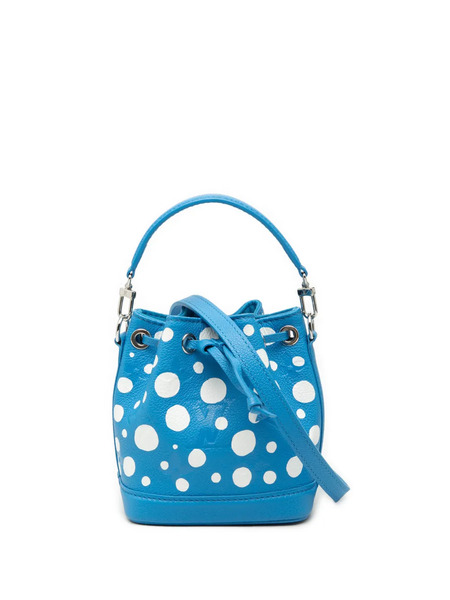  Louis Vuitton Pre-owned Borsa A Secchiello Yayoi Kusama Giant Empreinte Infinity Dots Nano Noe Con Monogramma 2021-2026 - Blu 