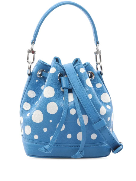  Louis Vuitton Pre-owned Borsa A Secchiello Yayoi Kusama Giant Empreinte Infinity Dots Nano Noe Con Monogramma 2010-2026 - Blu 