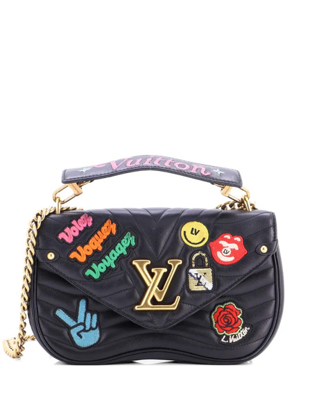  Louis Vuitton Pre-owned Borsa A Spalla New Wave Chain Bag Limited Edition Patches Quilted Leather Mm - Nero 