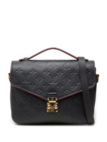  Louis Vuitton Pre-owned Borsa A Tracolla Pochette Metis In Pelle Empreinte Con Monogramma 2020 - Blu 