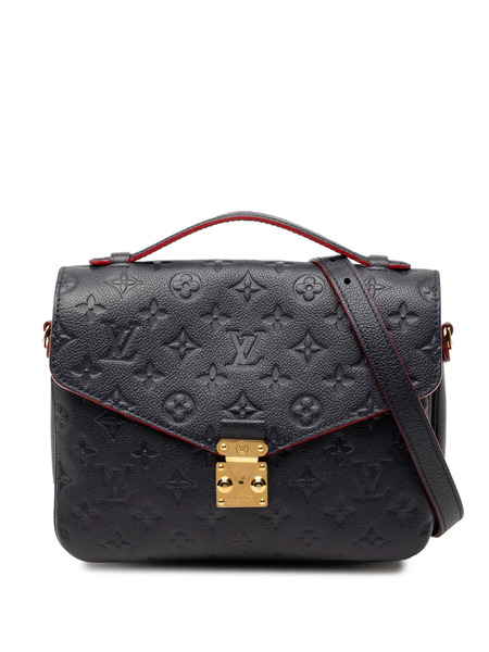  Louis Vuitton Pre-owned Borsa A Tracolla Pochette Metis In Pelle Empreinte Con Monogramma 2018 - Blu 