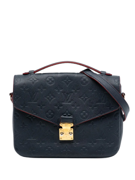  Louis Vuitton Pre-owned Borsa A Tracolla Pochette Metis In Pelle Empreinte Con Monogramma 2017 - Blu 
