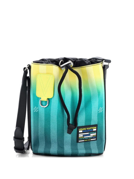  Louis Vuitton Pre-owned Borsa A Tracolla Sac Marin Bag Limited Edition Gradient Damier Stripes Bb - Verde 