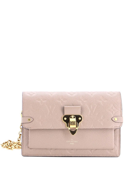  Louis Vuitton Pre-owned Borsa A Tracolla Vavin Chain Wallet Nm In Pelle Empreinte Con Monogramma - Toni Neutri 