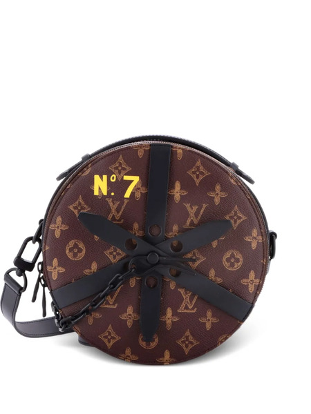  Louis Vuitton Pre-owned Borsa A Tracolla Wheel Box Bag No.7 Trunk L'oeil In Tela Con Monogramma - Marrone 