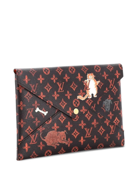  Louis Vuitton Pre-owned Clutch Irigami Pochette Set Limited Edition Grace Coddington Catogram Canvas - Marrone 