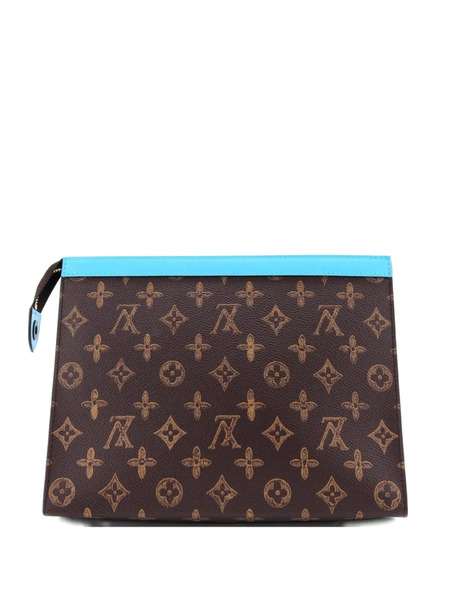  Louis Vuitton Pre-owned Pochette Voyage No.7 Trunk L'oeil Vintage Monogram Canvas Mm Clutch Bag - Blu 