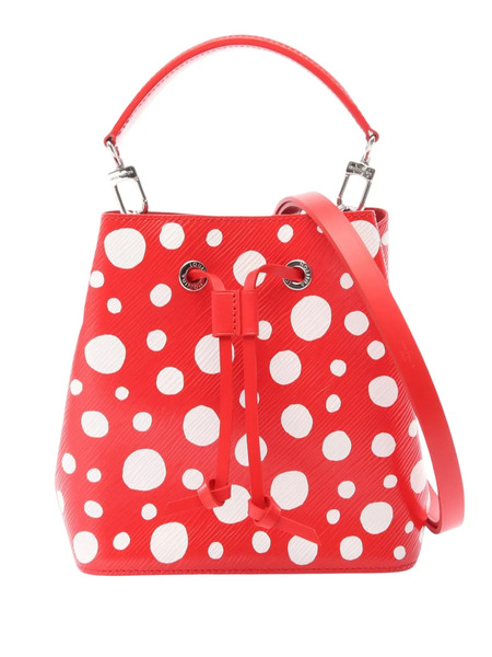  Louis Vuitton Pre-owned 2010-2026 Yayoi Kusama Monogram Giant Empreinte Infinity Dots Neonoe Bb Bucket Bag - Rosso 