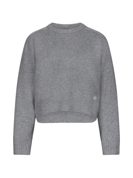  Loulou Maglione A Coste Bruzzi - Grigio 