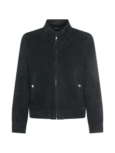  Mackage Giacca Giovanni-su Con Zip - Blu 