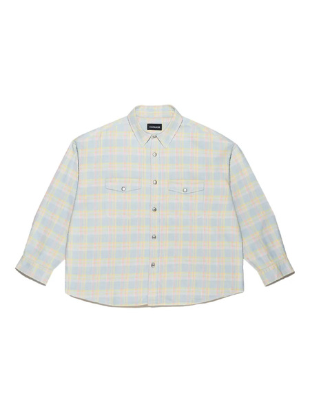  Mainless Camicia A Quadri - Blu 