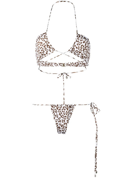  Manokhi Set Bikini Con Stampa - Bianco 