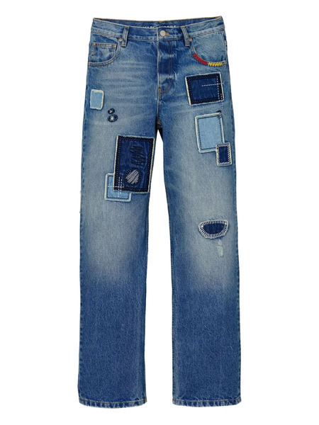  Marc Jacobs Jeans Con Design Patchwork - Blu 