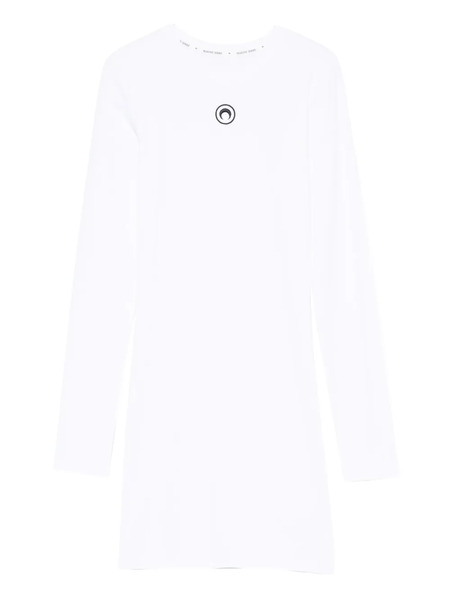  Marine Serre Abito Girocollo - Bianco 