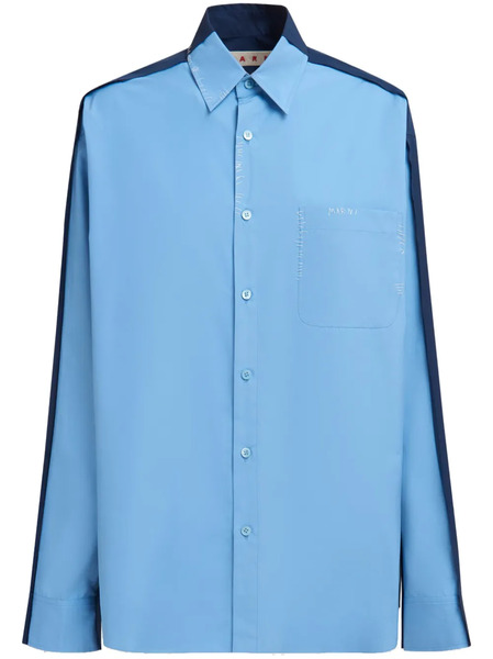  Marni Camicia Con Inserti - Blu 