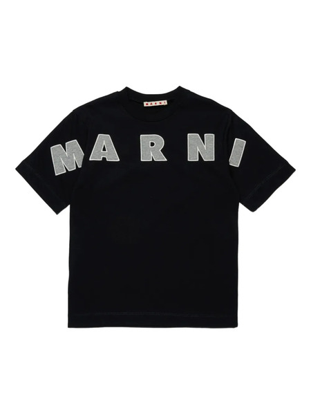  Marni Kids T-shirt In Cotone - Nero 