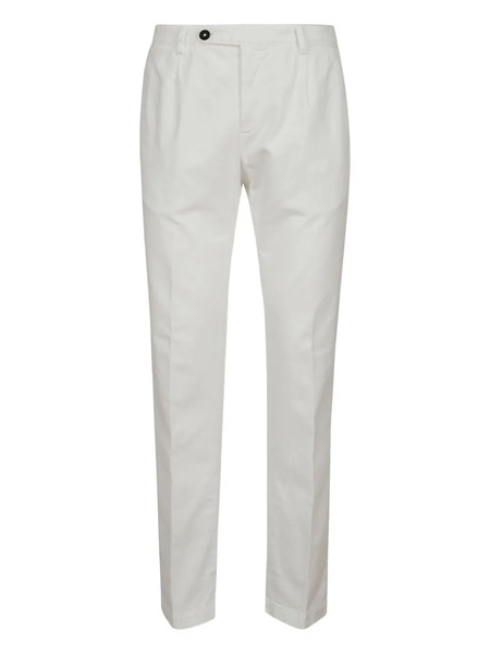  Massimo Alba Pantaloni In Cotone - Bianco 