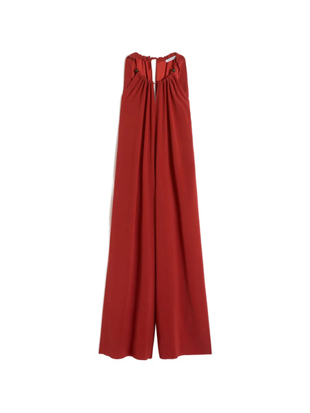  Max Mara Tuta Intera In Raso - Rosso 