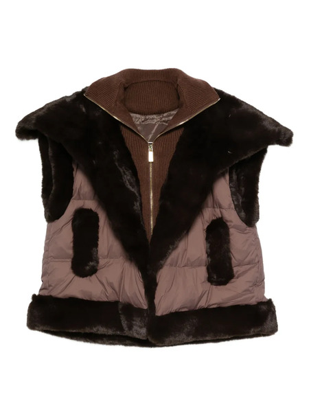  Max & Moi Gilet Trapuntato - Marrone 