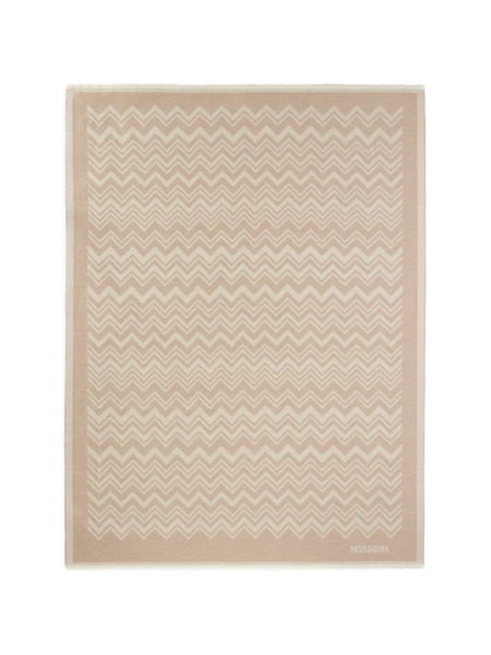  Missoni Home Coperta Cortina Con Motivo A Zigzag - Toni Neutri 