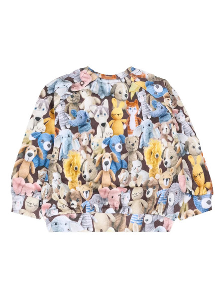  Molo Felpa Con Stampa Teddy - Grigio 