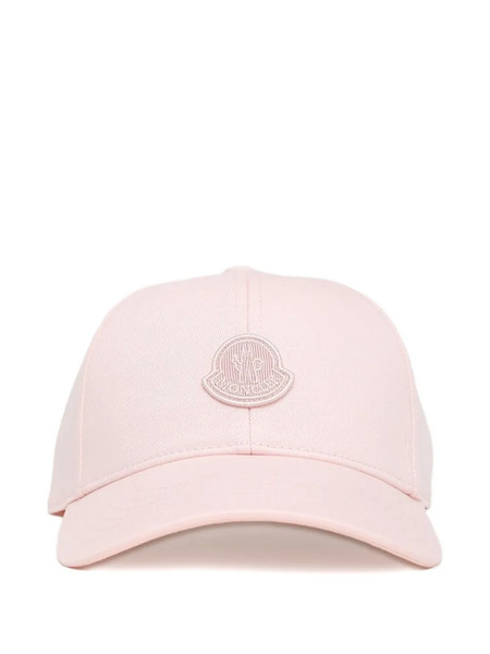  Moncler Cappello Da Baseball Con Applicazione - Rosa 