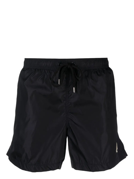  Moncler Costume Da Bagno Con Logo - Blu 