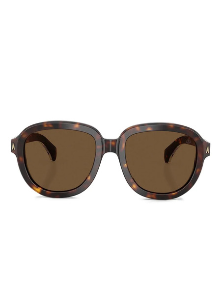  Moncler Eyewear Occhiali Da Sole Geometrici - Marrone 