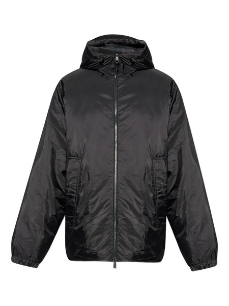  Moncler Piumino Con Cappuccio E Zip - Nero 