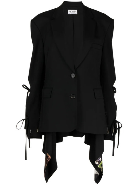  Monse Blazer Monopetto A Strati - Nero 