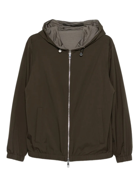  Montecore Giacca Con Cappuccio E Zip - Verde 