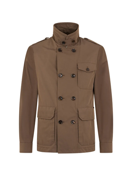  Moorer Giacca Multi-tasche - Marrone 