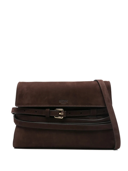  Moschino Borsa A Tracolla Con Fibbia - Marrone 