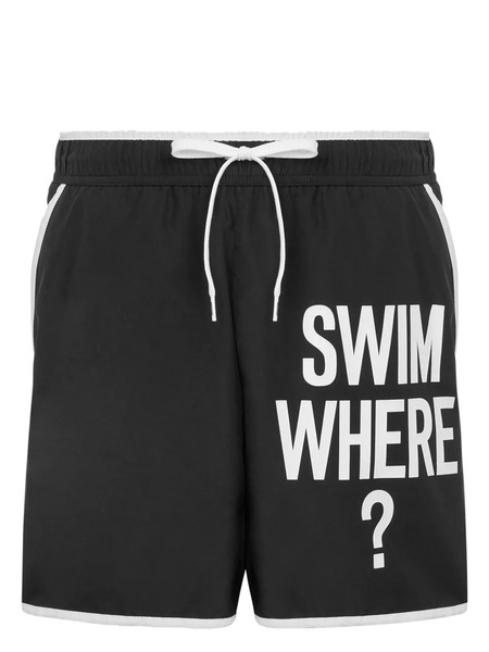  Moschino Costume Da Bagno Con Stampa - Nero 