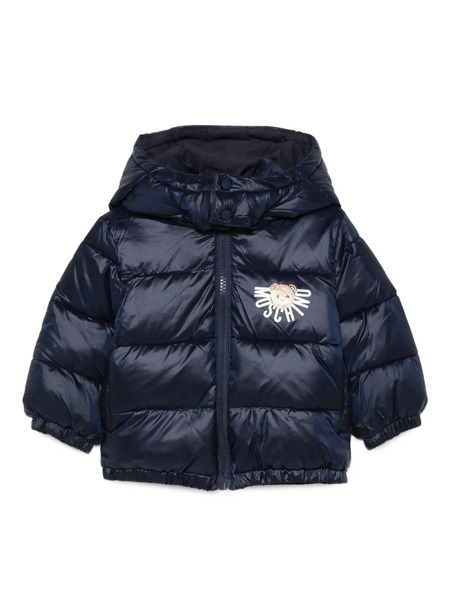  Moschino Kids Piumino Con Logo - Blu 