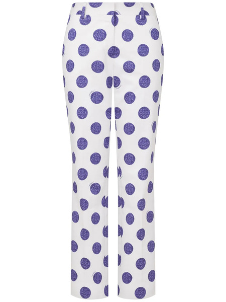  Moschino Pantaloni A Pois - Bianco 