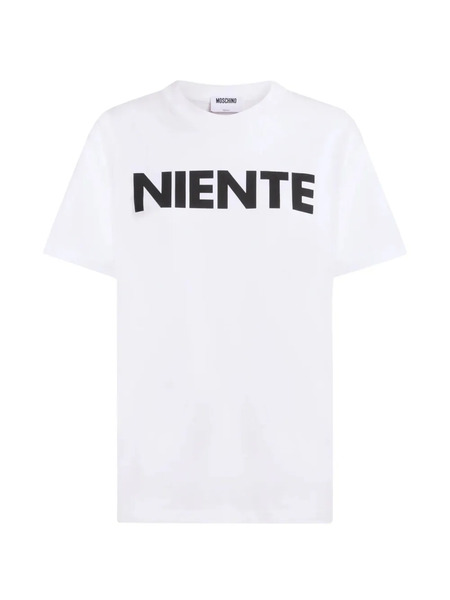 Moschino T-shirt Con Stampa - Bianco 
