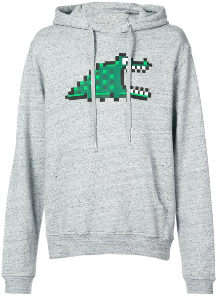  Mostly Heard Rarely Seen 8-bit Bite Me Hoodie - Grigio 