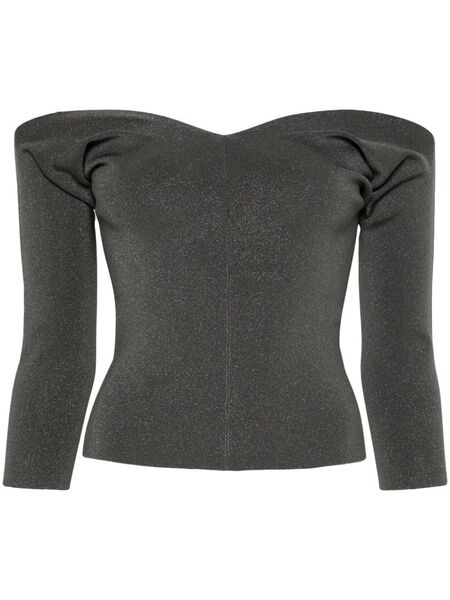  Mrz Top Lurex - Grigio 