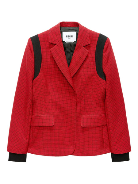  Msgm Blazer Con Inserti - Rosso 